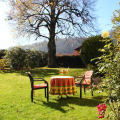 Grosse Wohnung mit Garten und Bergblick
