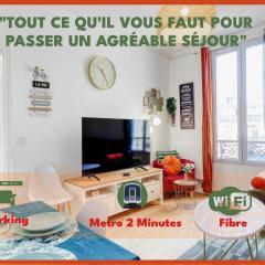 Paris Élégance Private Parking et Metro 2 minutes