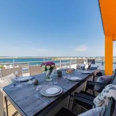 Ocean Sky- 3 OG, Maisonette, Balkon, Kamin