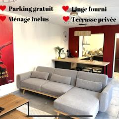Maison calme avec terrasse garage centre-ville B