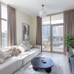 Canal View, Partial Burj Khalifa View, Brand New