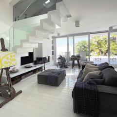 Villa Rosa del mare - Villa fronte mare di design con camino e giardino privato