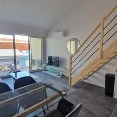 Appartement T2 avec Balcon, Parking Privée à 2min de la plage, Rue Piétonne