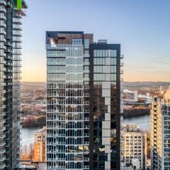 Sleeps 40 12 Condos in New Austin High Rise w Rooftop Pool Gym Yoga Studio