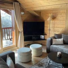 Spacieux chalet 8 pers avec piscine, spa et pied des pistes - 3 étoiles Atout France - FR-1-461-21