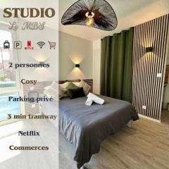 Studio MBS 1 - Cosy, Tram, Wifi, Parking, Equipé