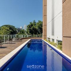 Apto em cond. com piscina em Blumenau – PEM1301