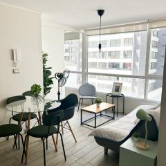 Departamento en el centro de Santiago, Wifi 600 Mbps, Cowork, Barbecue