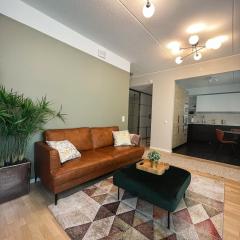 Lovely 1-bedroom apartment with patio and sauna