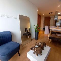 AH/Luxe penthouse con balcón,Wifi+Parking; Usaquén
