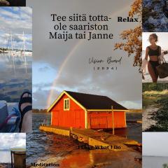 Majoitu saaressa Nauvon ulkosaaristossa