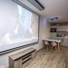 Studio Apartment with projector and balcony between Main Square and Kazimierz Quarter