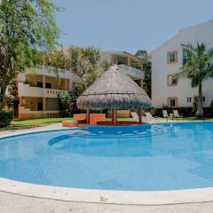 Private balcony I Gated Playacar I Pool On Site!
