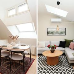Bright & Modern Scandinavian Attic Suite in City Center
