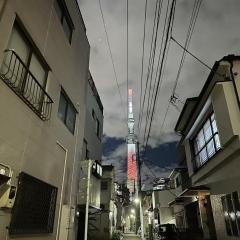 双魚ノ宿南棟 東京亀戸 スカイツリー徒歩15分 便利な交通 1棟貸切 2ベッドルーム