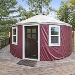 Secluded Glamping Yurt with Scenic Wilderness Views near Sears, Michigan