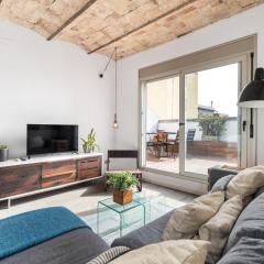 Barcelona Bliss 1BR haven w Terrace in Gracia