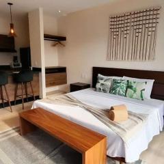 Tulum Hyde Home Office Master King Suite with Common Rooftop Pool Gym Wfi