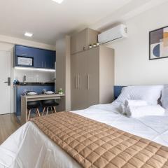 O estiloso no coração da cidade com Piscina e Academia