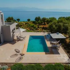 Oceanfront Villa Elaia Private Pool & Panoramic Views