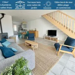 Maison moderne, 4 chambres, 150m de la mer, terrasse, WIFI, quartier calme - FR-1-231-291