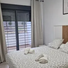 Gran terraza Apartamento playa Garrucha