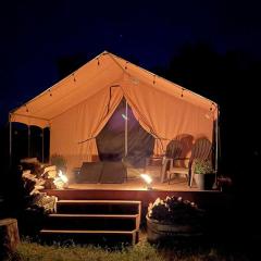 Colorado Getaways in this Lovely Safari Tent on Working Sheep Farm in Longmont