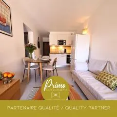 T2 élégant avec piscine chauffée & plage privée