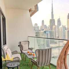 Binghatti canal with private jacuzzi burj khalifa view kings
