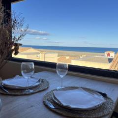 Villa T3 rénovée, 4 pers, face mer, clim, WiFi, Port Leucate - FR-1-81-633