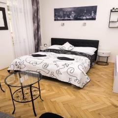Black & White Apartment Prague by Wenceslas Square and Muzeum