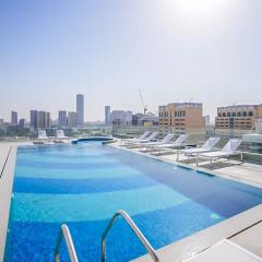Aesthetic 1BR with Stunning Pool in JVC
