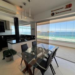 Praia do Pepê - Apartamento 2Q - Flat com Infra completa com Piscina e Sauna - Vista Mar Deslumbrante
