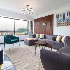 spacious executive three bedroom apartments with breathtaking city views swimming pool well equipped gym children playground and ample parking space