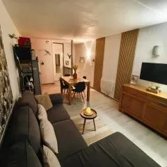 Apt T2, 34m2, pied de piste, 4 à 6 pers, 1 chambre, parking privé sousterrain