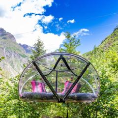 Nuit insolite bulle forêt glamping