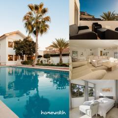 Spacious house with pool, garden and solarium in Las Chapas, Marbella