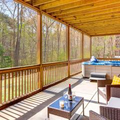 Game Room and Hot Tub Upscale Ellijay Cabin!