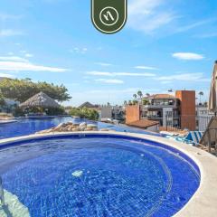 Stylish 2 BR Condo in Romantic Zone - Rooftop Pool