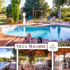 Villa Magarre Climatisée, Piscine Chauffée, Spa, dans un Cadre Naturel Envoûtant