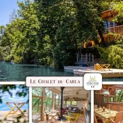 Détente au Bord de l'Eau - Le Chalet du Carla avec Spa et Ponton Privé