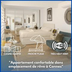 Modern and renovated apartments next to the CROISETTE and PALAIS DES FESTIVALS