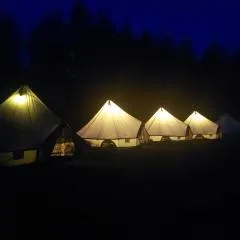 Kemp v areálu pivovaru Malý Janek z Jinec