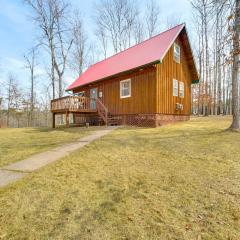 1 Mi to South Twin Lake Cabin with Deck in Trego!