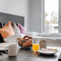 Skyrise Aparthotel Rammingen - Moderne Apartments mit Küche & Parkplatz