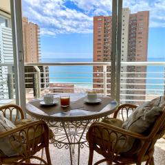Apartment at Los Caballos, sea view with pool and parking