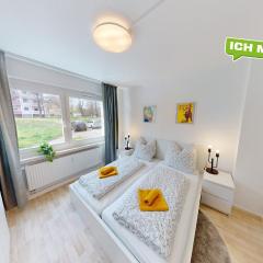 Praktisch eingerichtete Ferienwohnung, nur 5 Minuten bis zur Haltestelle Linie 5, WLAN