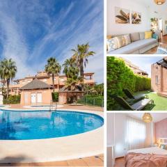 Jardín privado # NETFLIX # Playa a 8min # WIFI # Familia # Apartamento