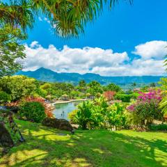 Hanalei Bay Beach Retreat with Waterfall Views