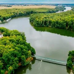 Przystań nad jeziorem Raduń